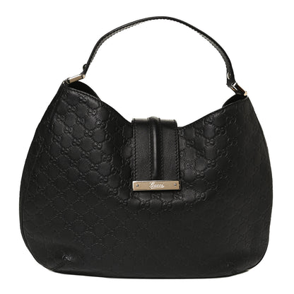 Gucci Guccissima Large New Ladies Web Hobo Black 1 of 13