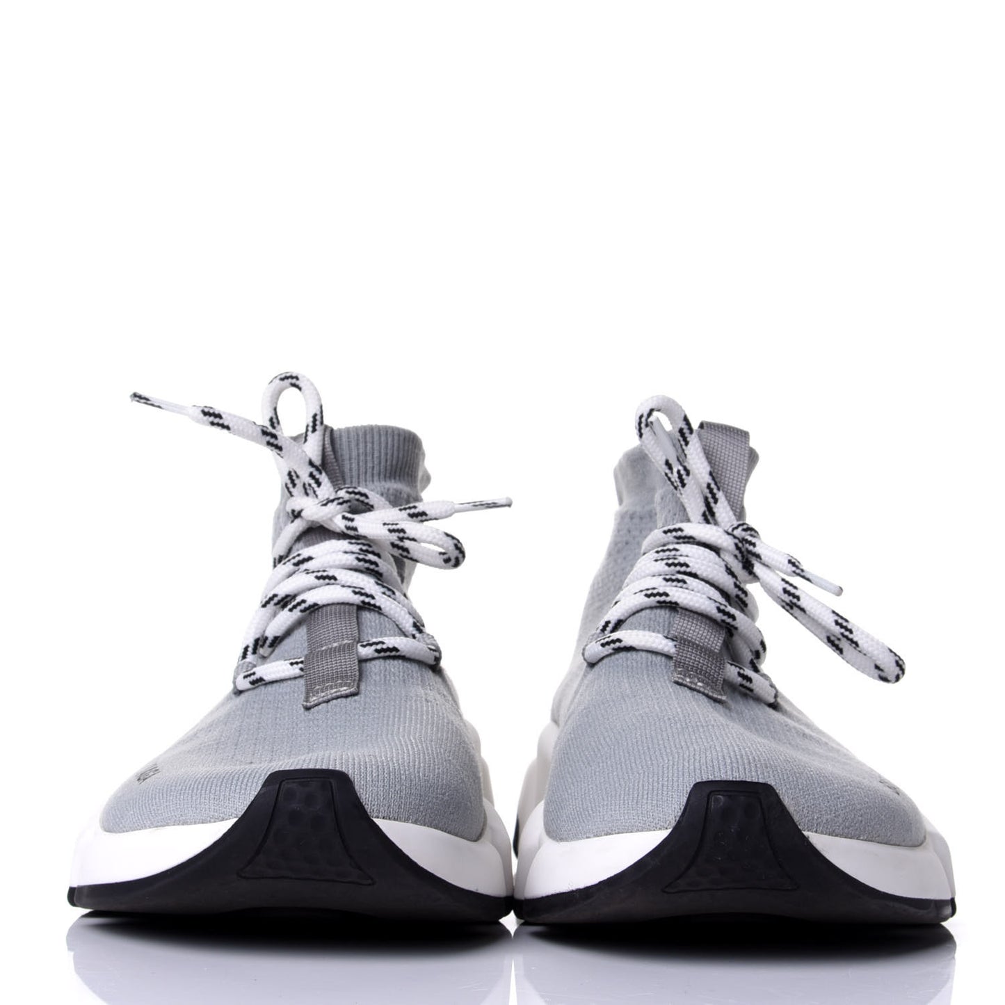 Neoprene Knit Womens Speed Lace Up Sneakers 39 Gris
