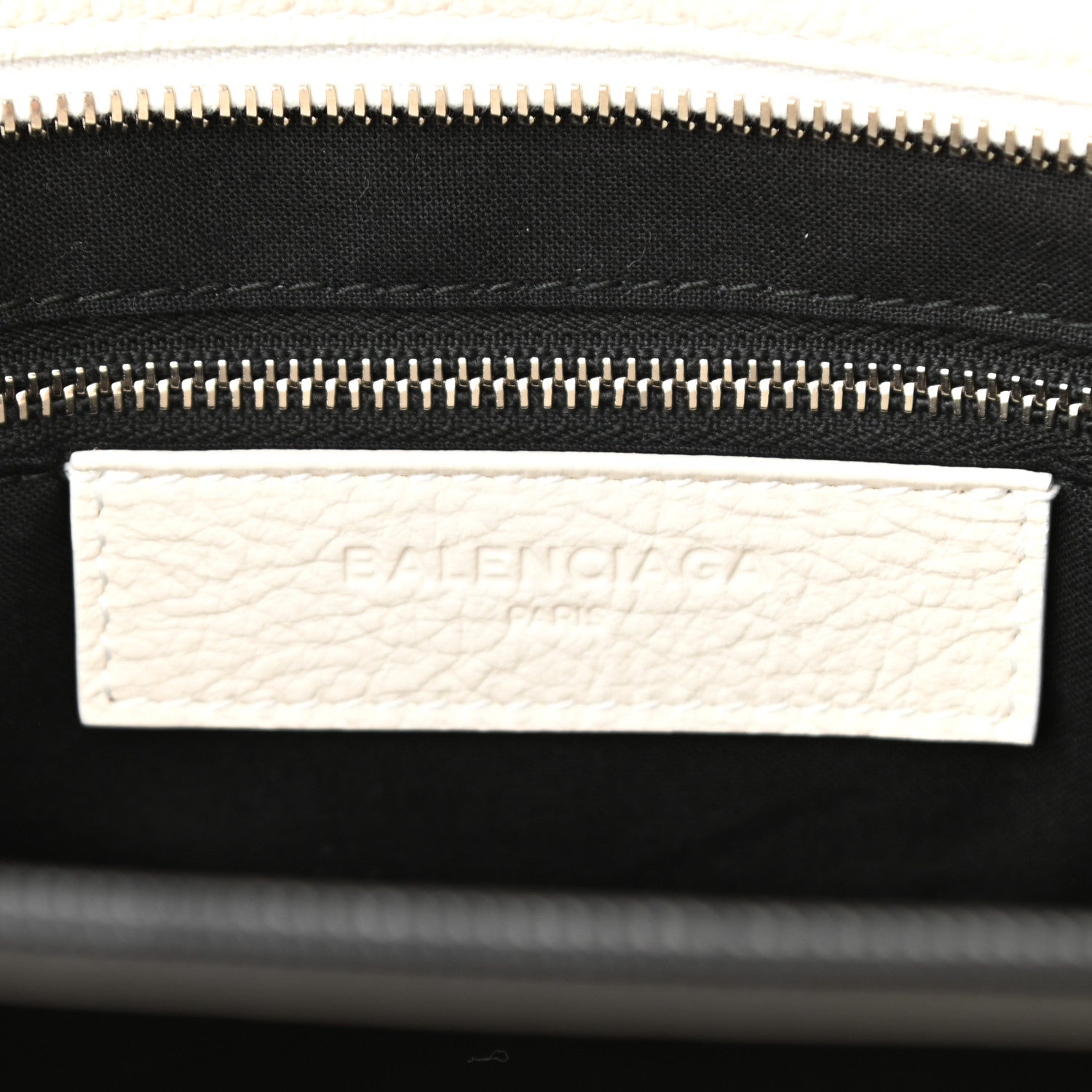 Balenciaga Calfskin Medium Logo North South Shopping Tote White 6 of 9