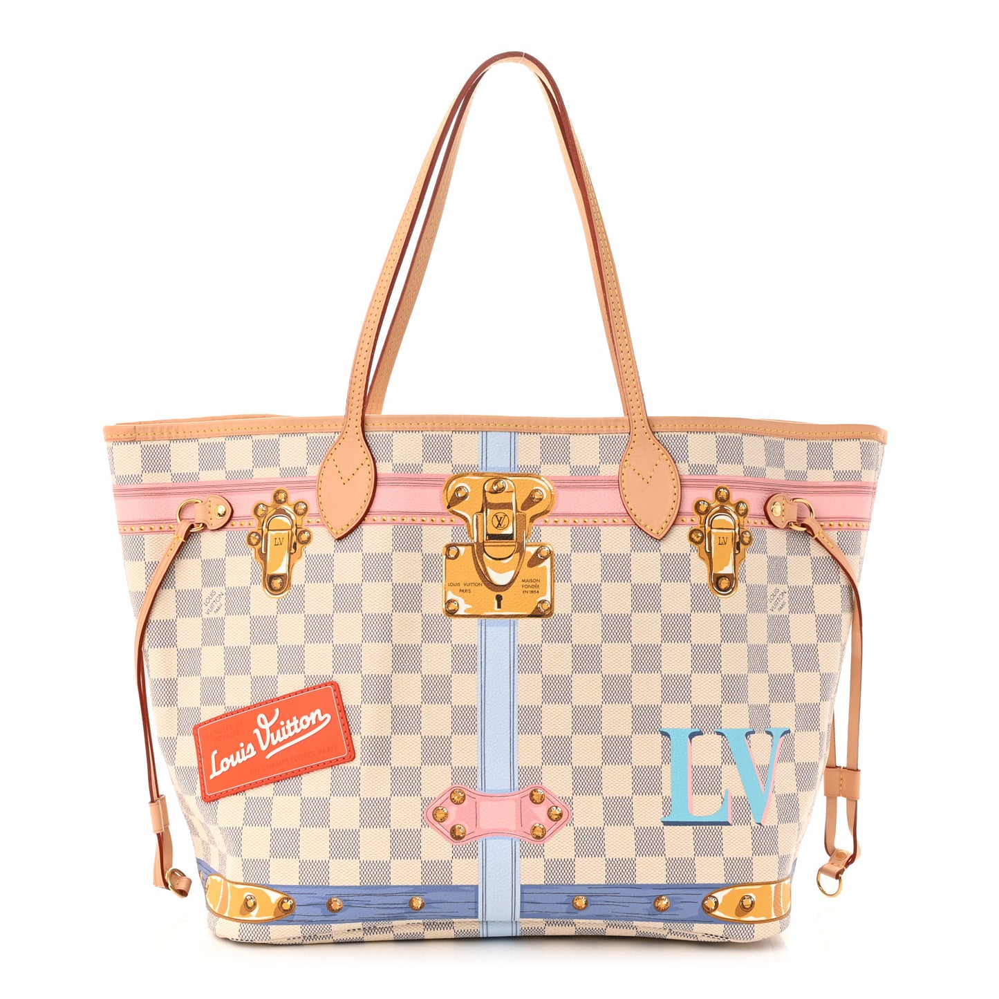 Damier Azur Summer Trunks Neo Neverfull MM