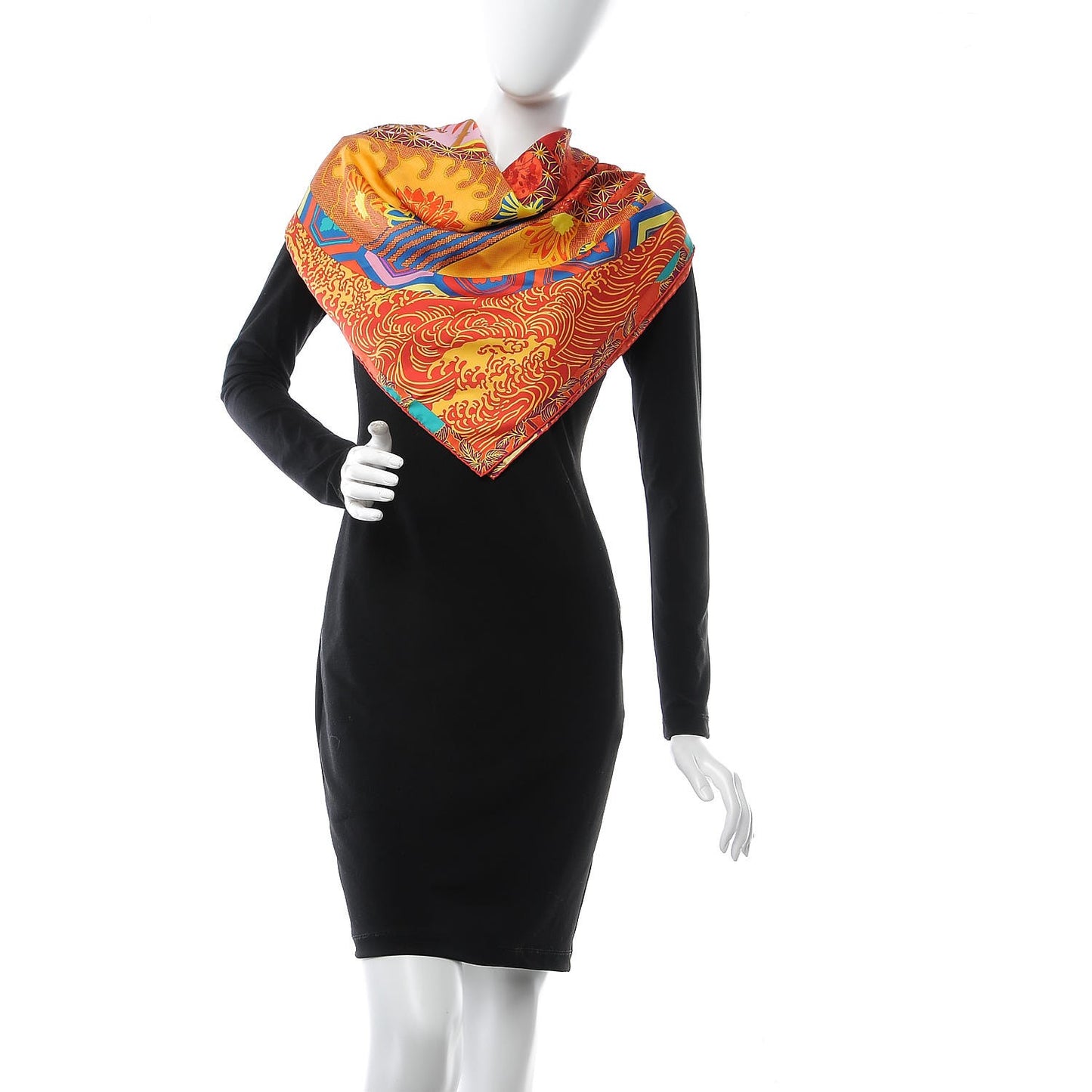 Silk Ex Libris En Monogram Kimonos Scarf 90