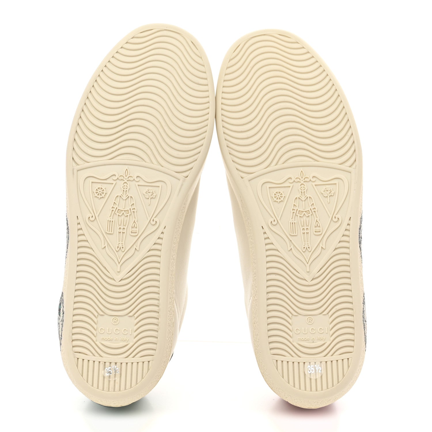 Gucci Calfskin Mystic Cat Print Womens Ace Sneakers 35.5 White 6 of 10