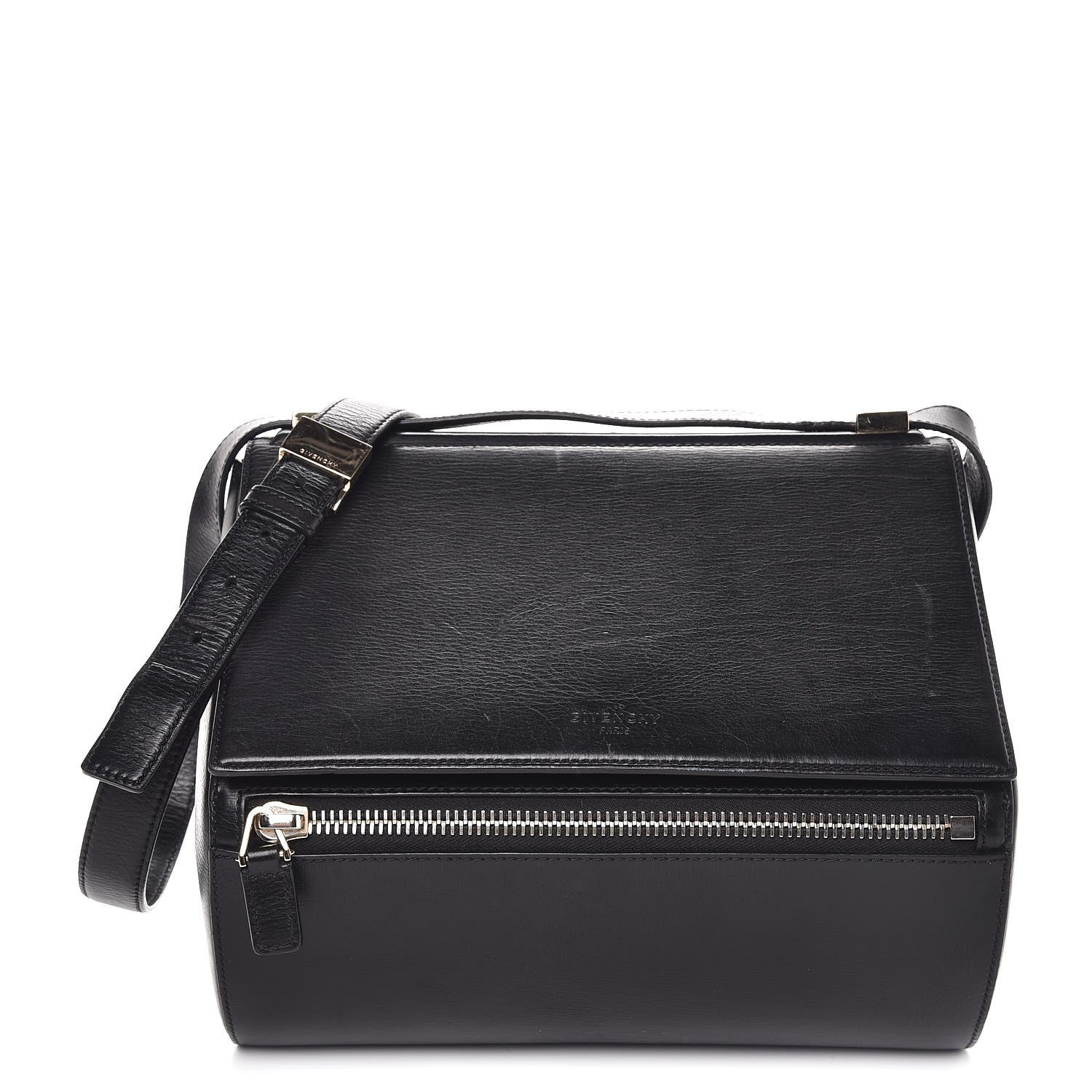 Givenchy Textured Calfskin Medium Pandora Box Crossbody Bag Black 1 of 7
