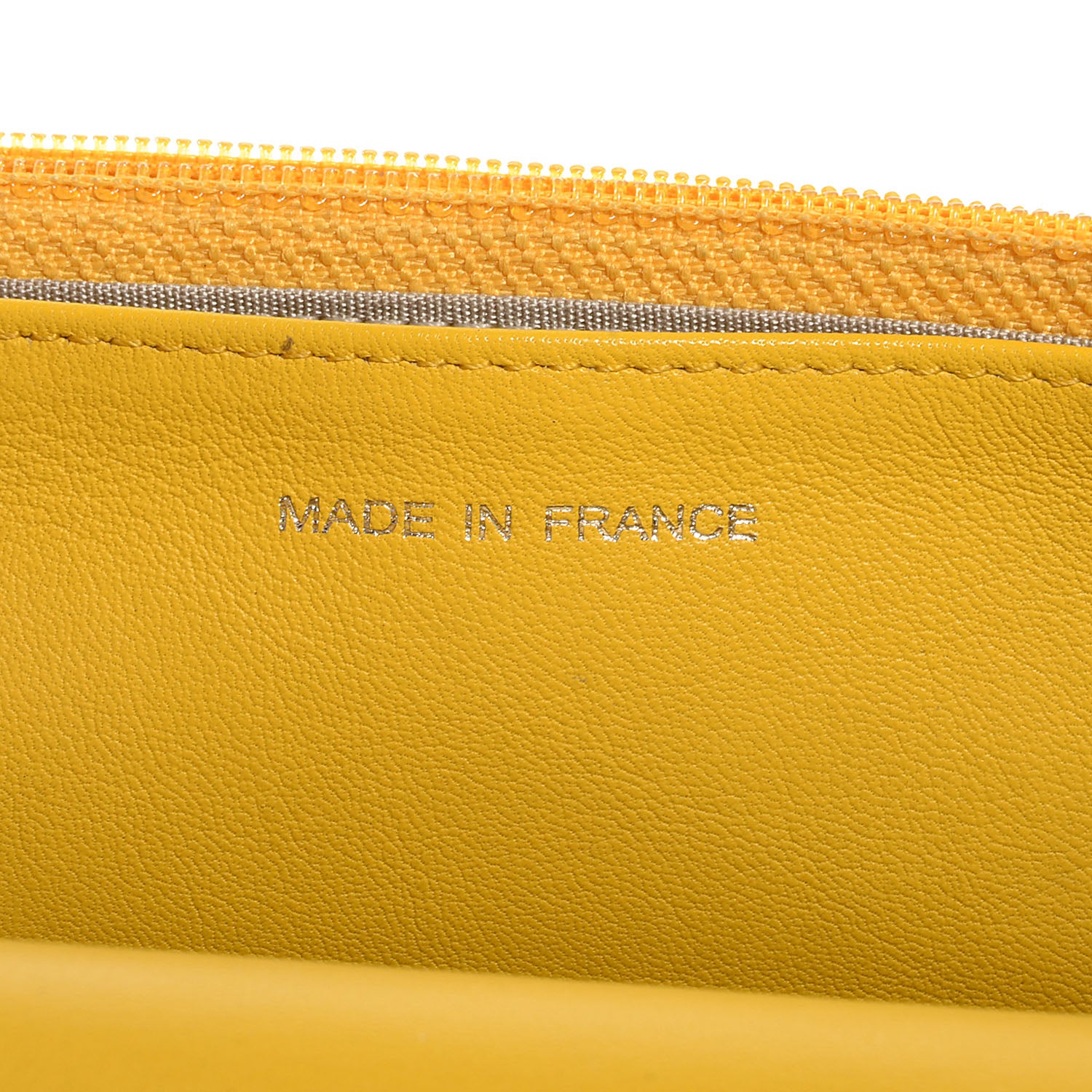 Chanel Caviar Sevruga Wallet on Chain WOC Yellow 8 of 9