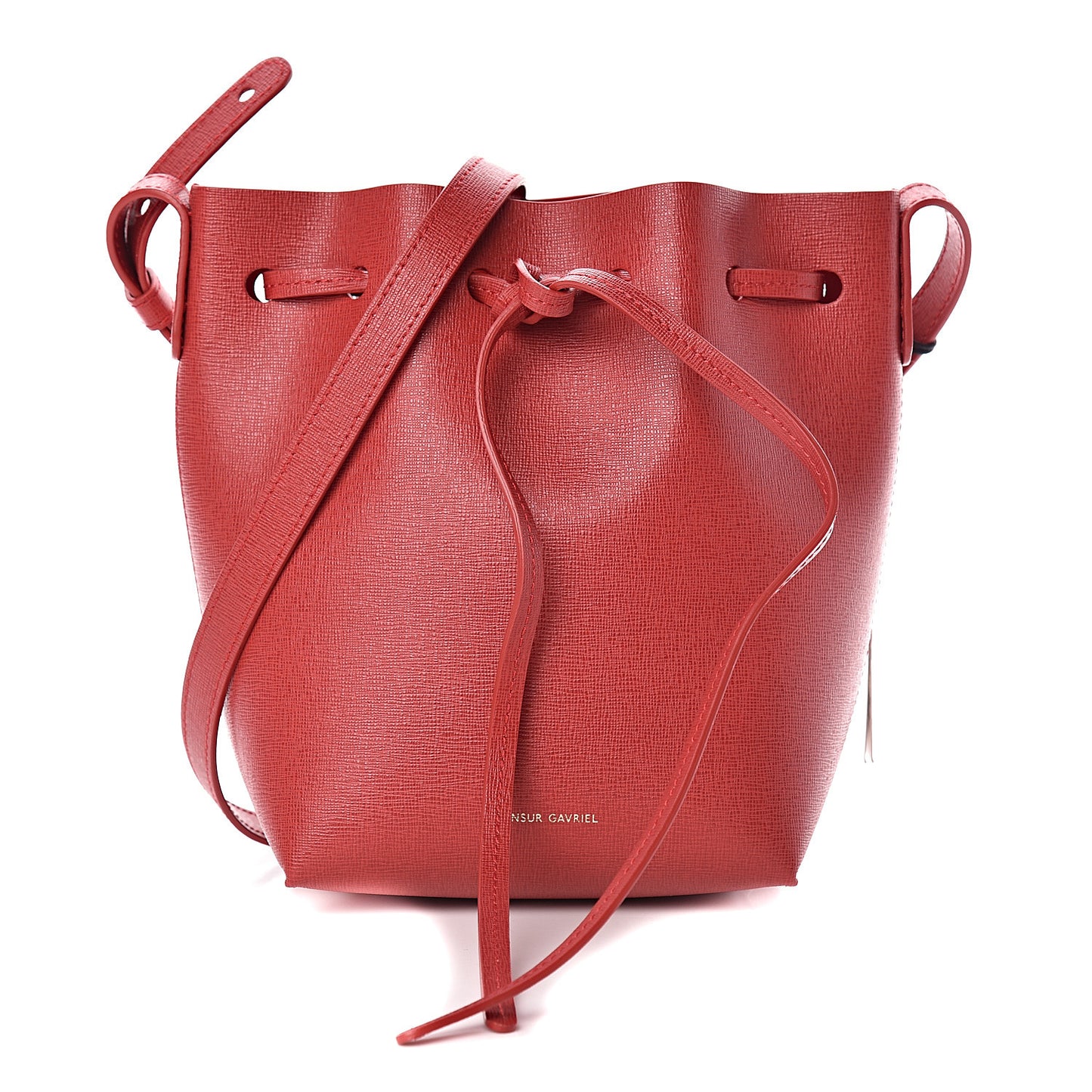 Saffiano Mini Mini Bucket Bag Flamma Flamma