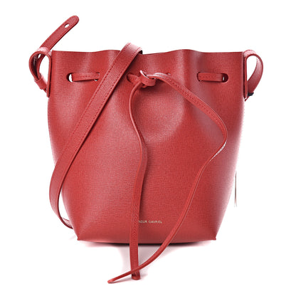 Mansur Gavriel Saffiano Mini Mini Bucket Bag Flamma Flamma 1 of 10