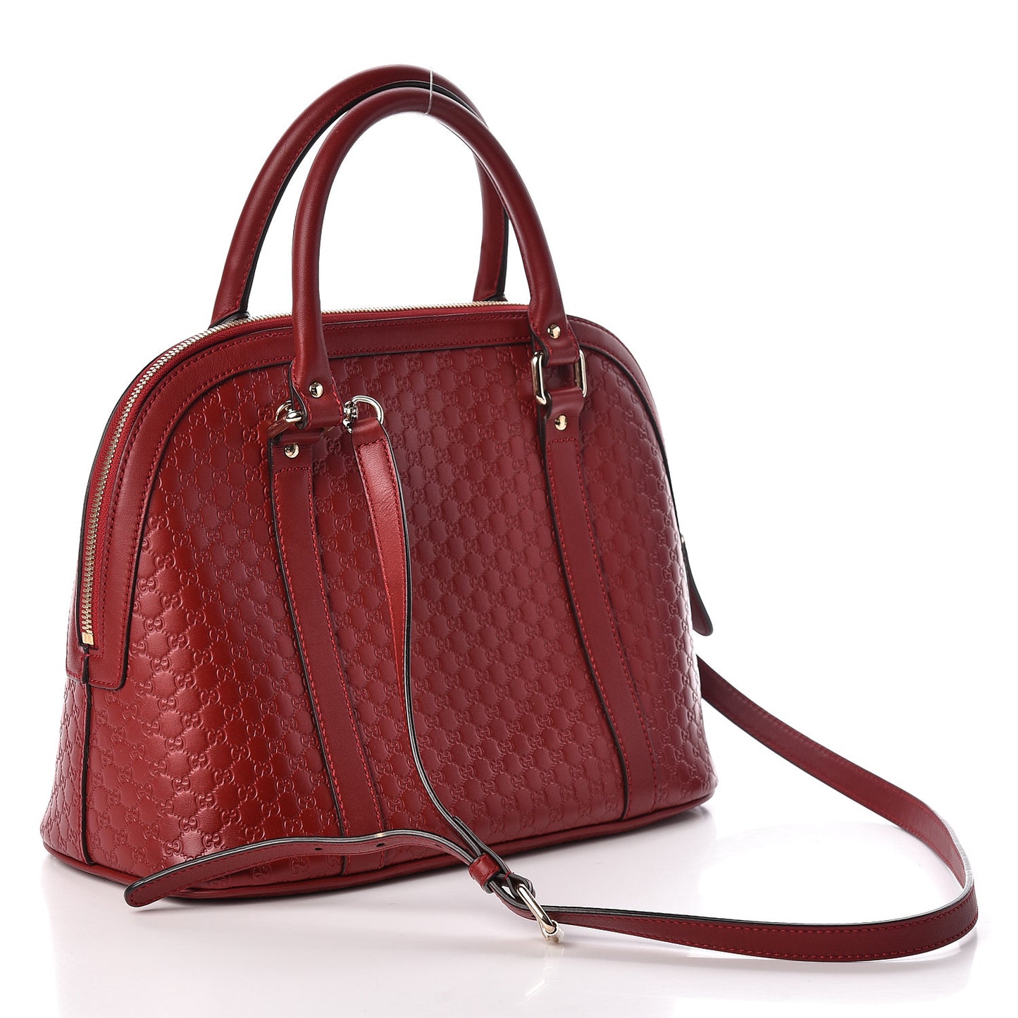 Microguccissima Medium Dome Bag Red