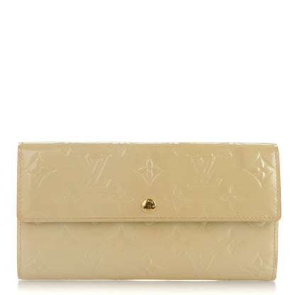 Louis Vuitton Vernis Sarah Wallet Blanc Corail 2 of 23