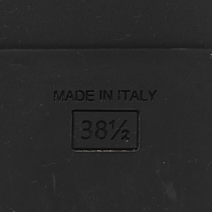 Fendi Satin FF Ruched Sandals 38.5 Tobacco Black 6 of 8