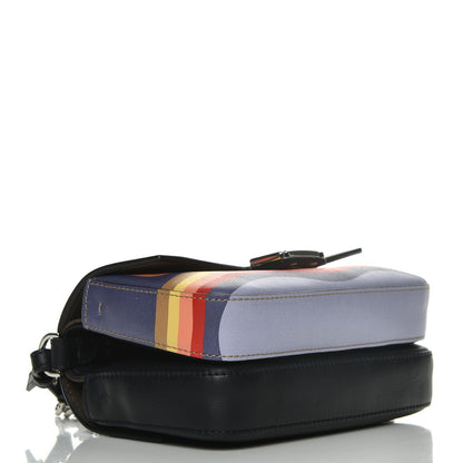 Fendi Vitello Dolce Hypnotic Micro Double Baguette Multicolor Blue Notte 4 of 10