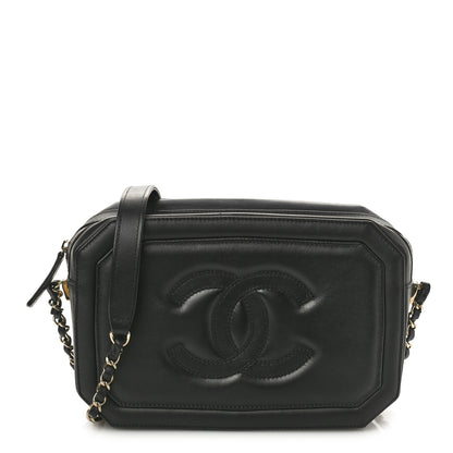 Chanel Lambskin CC Small Octagon Camera Case Black 1 of 10