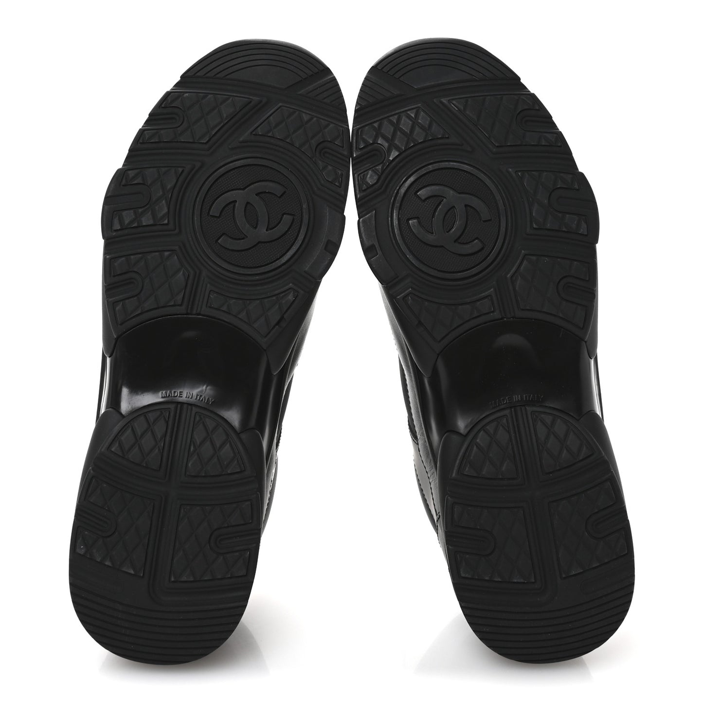 Calfskin Lambskin CC Uniform Sneakers 42 Black