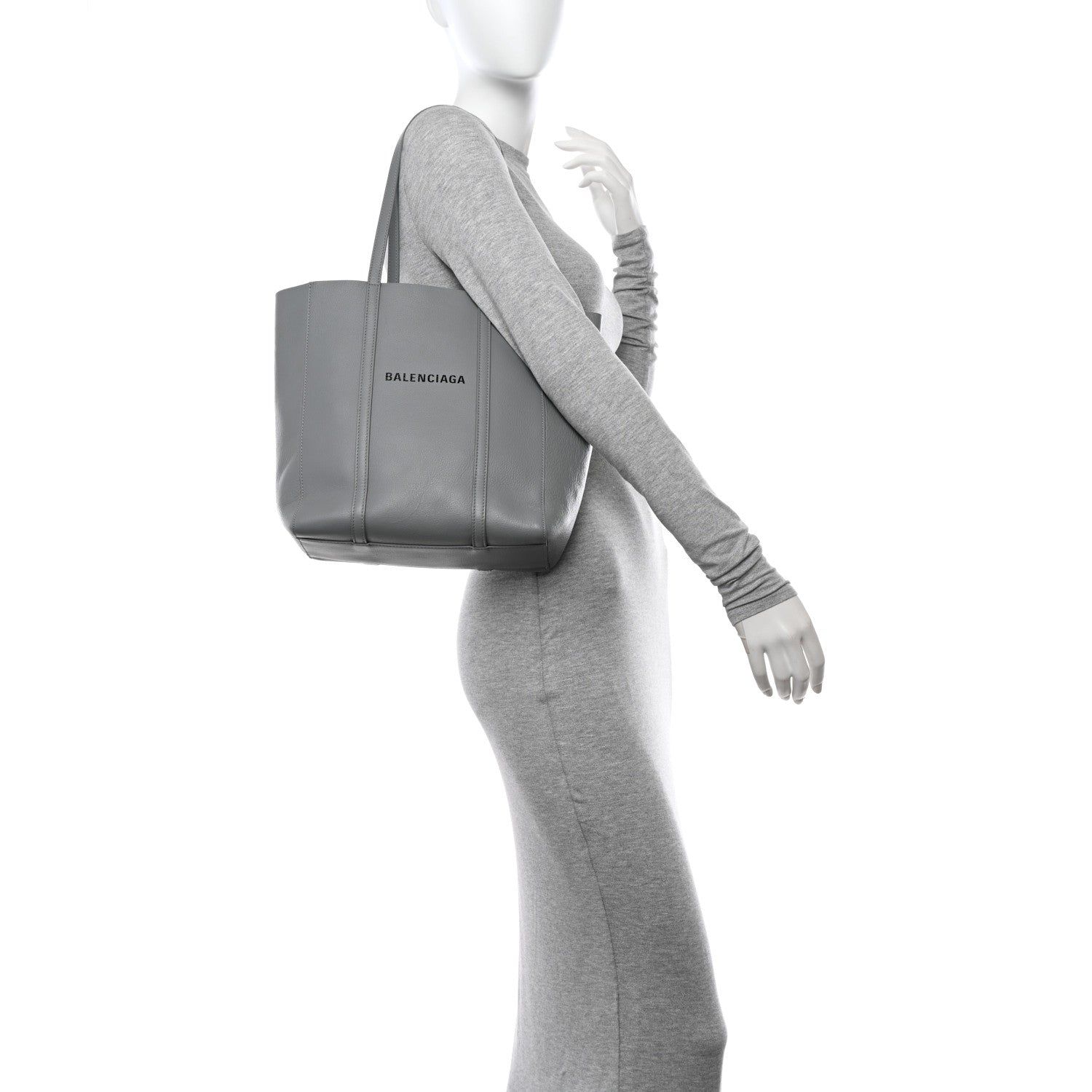 Balenciaga Calfskin XS Everyday Tote Balenciaga Grey Black 2 of 9