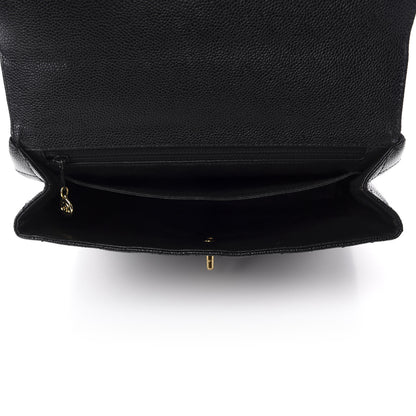 Chanel Caviar Quilted Jumbo Kelly Flap Black 5 of 11