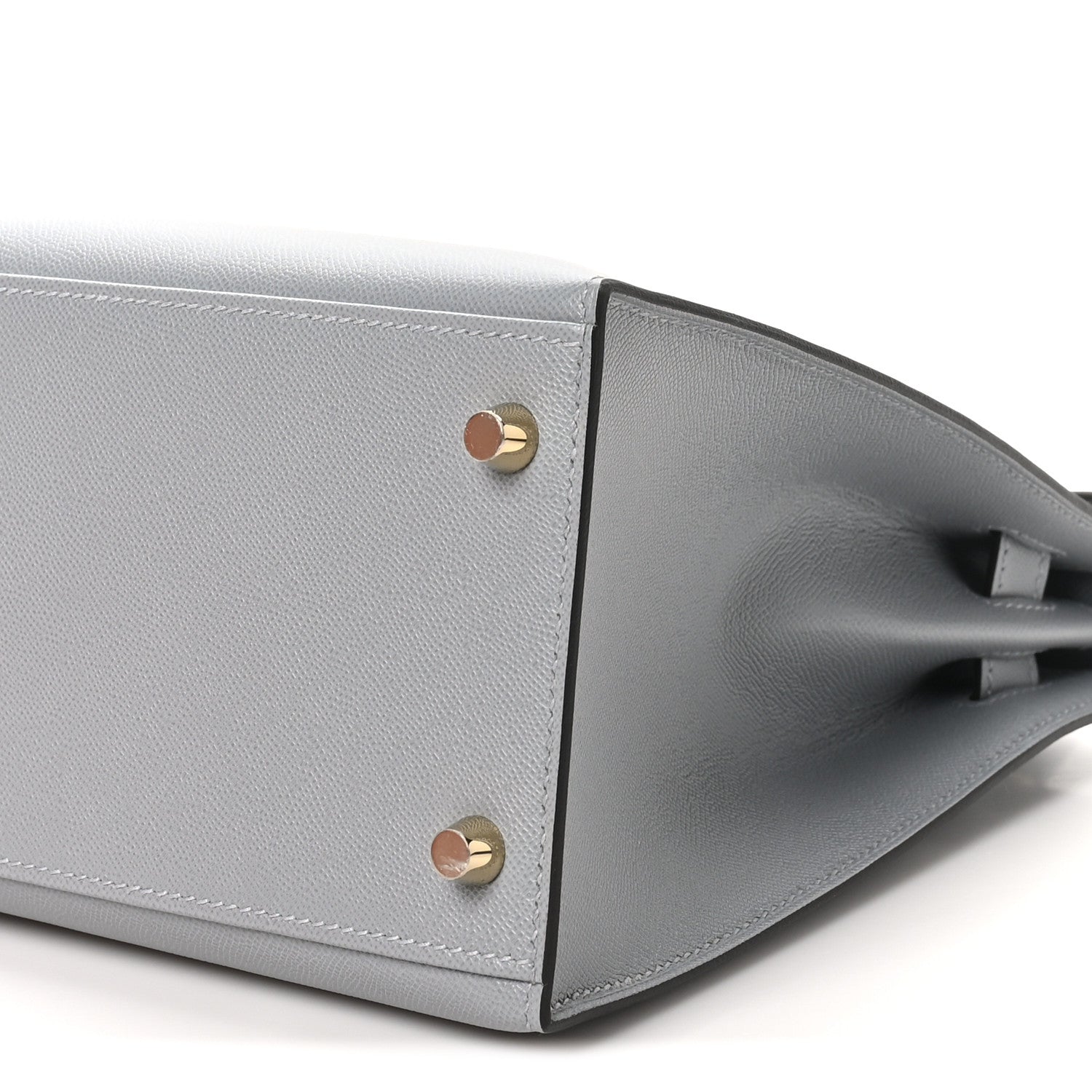 Hermes Madame Calfskin Kelly Sellier 28 Gris Pantin 10 of 11