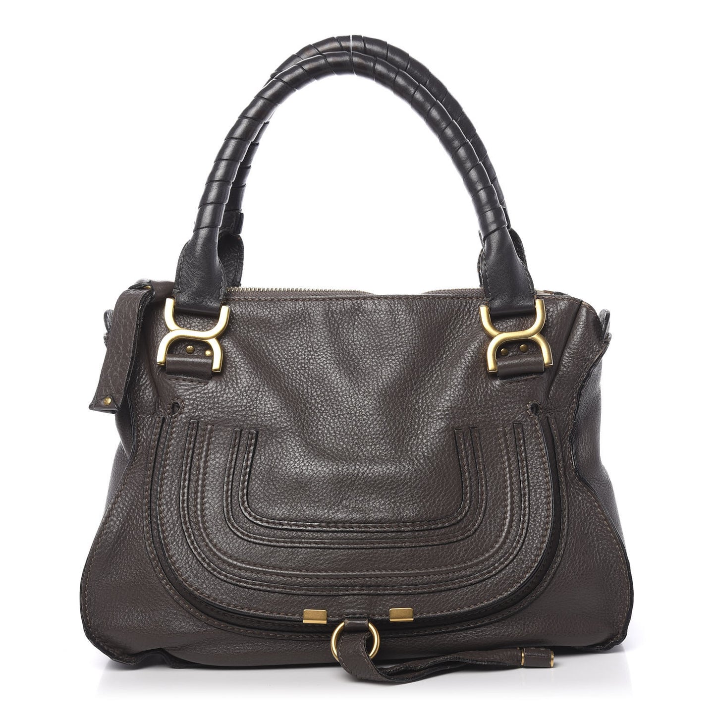 Calfskin Medium Marcie Satchel Ash
