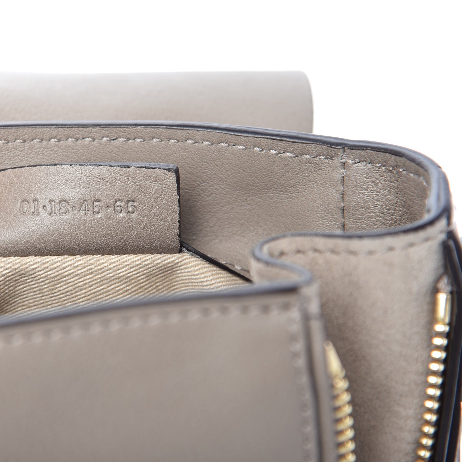 Chloe Suede Calfskin Mini Faye Backpack Motty Grey 9 of 10