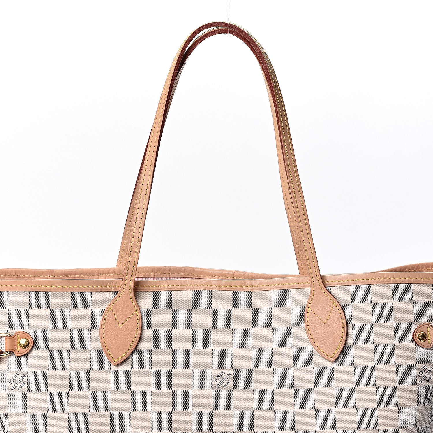 Louis Vuitton Damier Azur Neo Neverfull MM Rose Ballerine 6 of 8