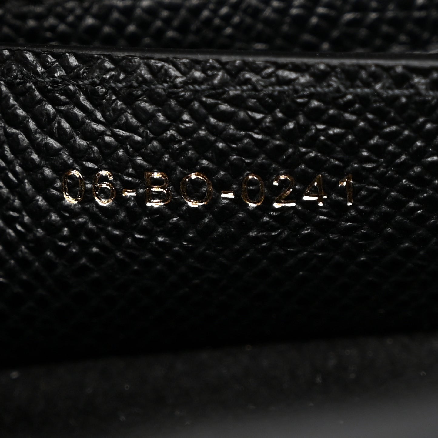 Grained Calfskin Saddle Bag Black