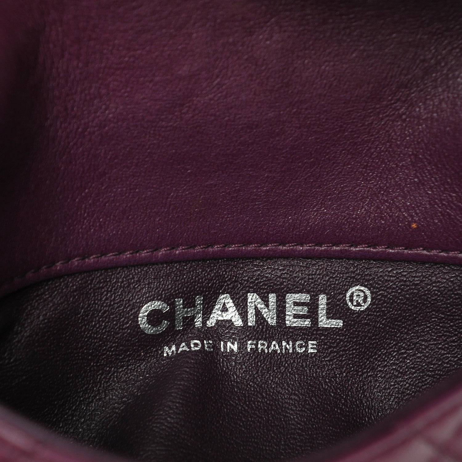 Chanel Lambskin Quilted Mini Mineral Nights Flap Crossbody Bag Purple 7 of 8
