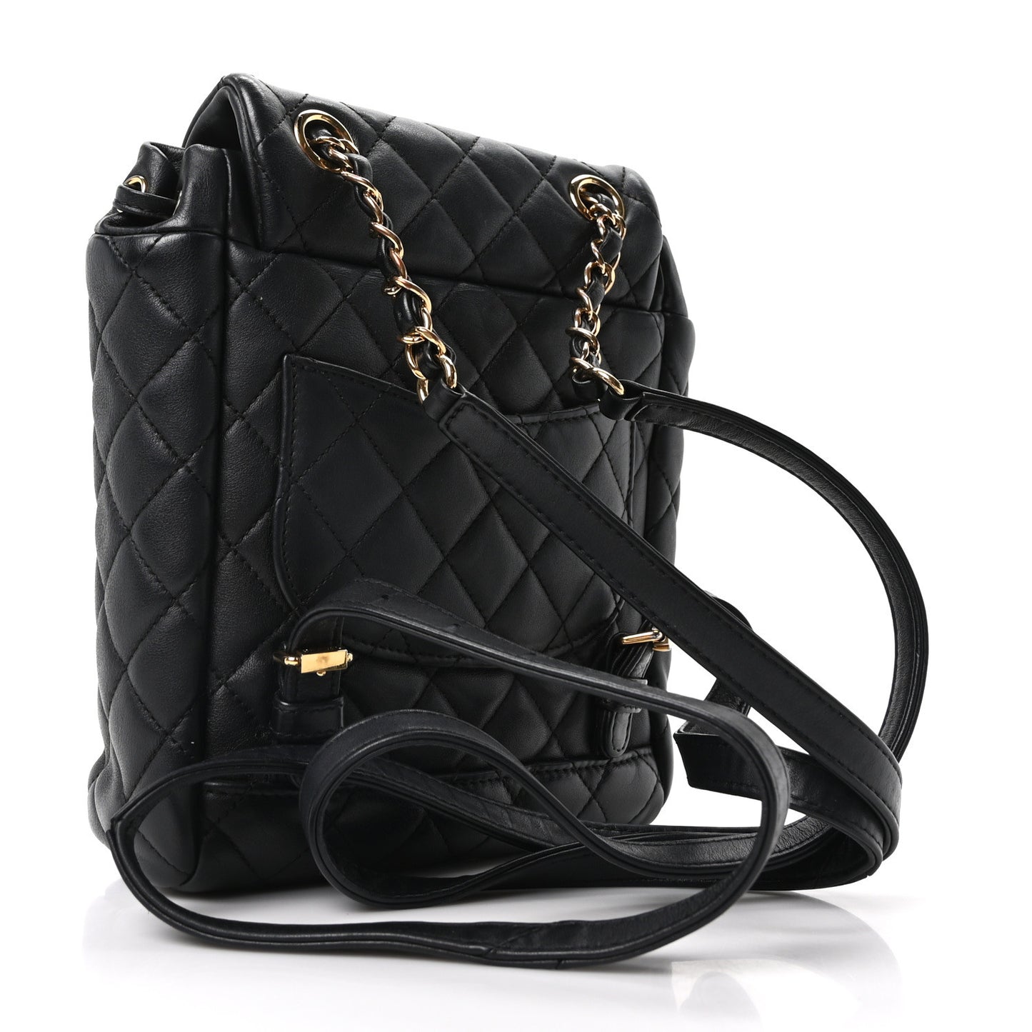 Calfskin Quilted Mini Urban Spirit Backpack Black
