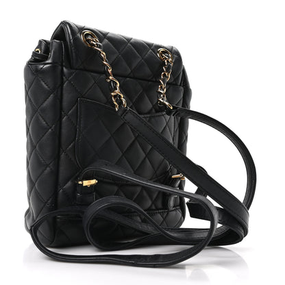 Chanel Calfskin Quilted Mini Urban Spirit Backpack Black 4 of 21