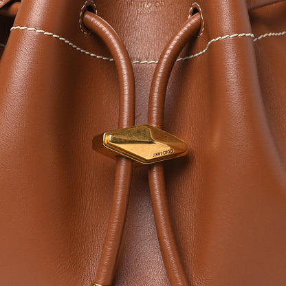 Jimmy Choo Soft Natural Calfskin Bon Bon East West Bucket Bag Tan Ecru 8 of 10