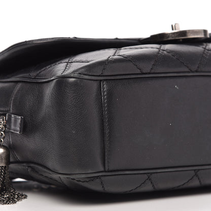 Chanel Calfskin Quilted Jumbo Coco Sporran Flap Black 6 of 10