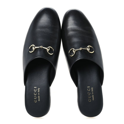 Gucci Nappa Annette Horsebit Slippers 39.5 Black 2 of 10