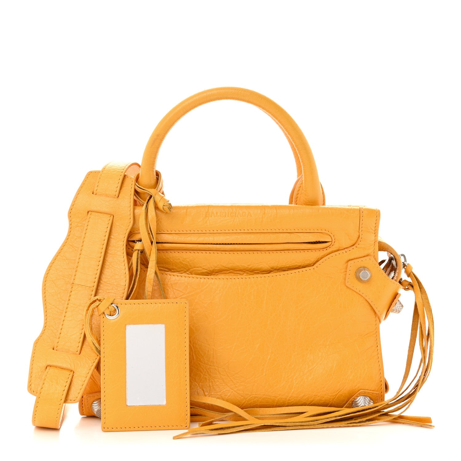 Balenciaga Agneau Giant 12 Silver Hardware Mini Mute City Jaune Miel 1 of 12