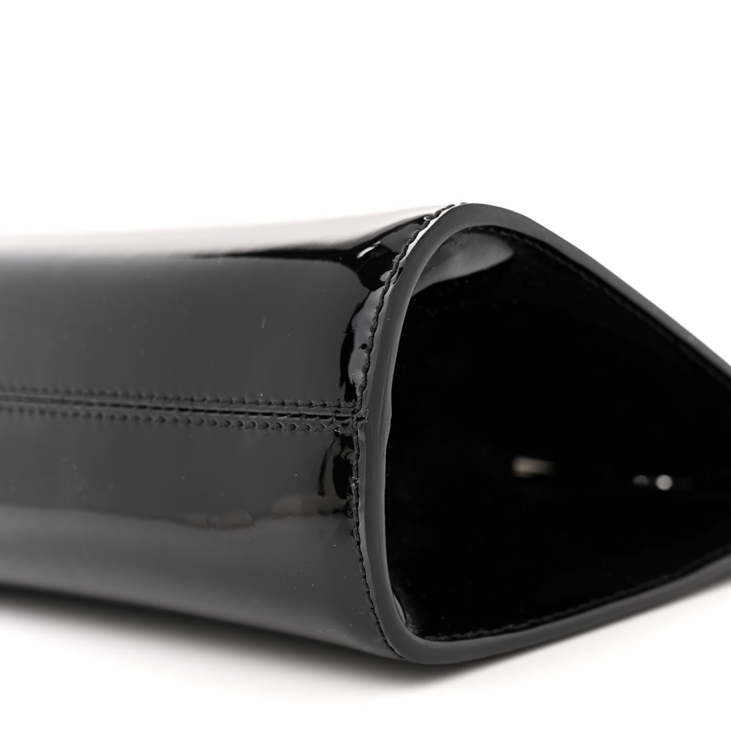 Tom Ford Patent Cosmo T Lock Chain Bag Black 9 of 10