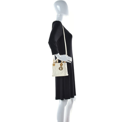 Christian Dior Patent Cannage Mini Lady Dior Ivory 2 of 15
