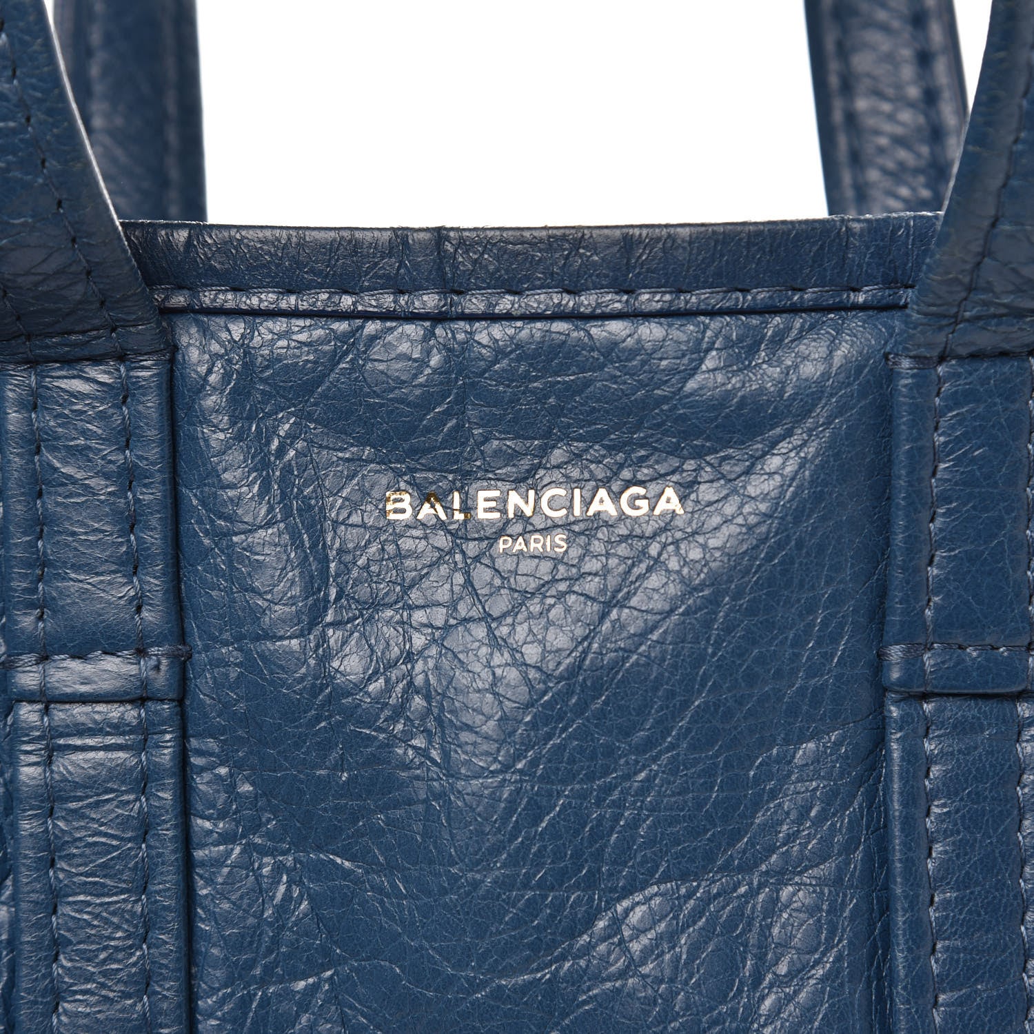 Balenciaga Agneau XS Bazar Shopper Tote Bleu Profond 8 of 13