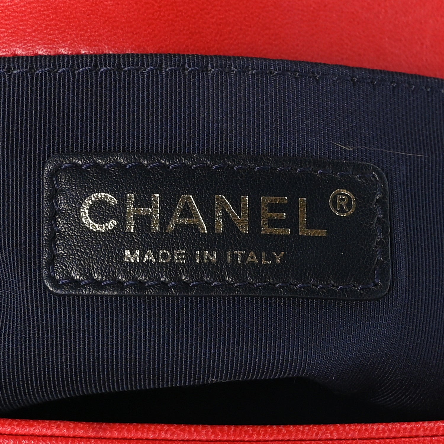Chanel Lambskin Embossed Small Cube Boy Flap Red 6 of 10