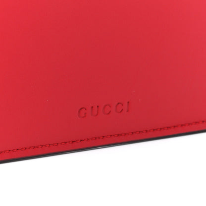 Gucci GG Supreme Monogram Bosco Patch Zip Pouch Beige Malva Hibiscus Red 8 of 12