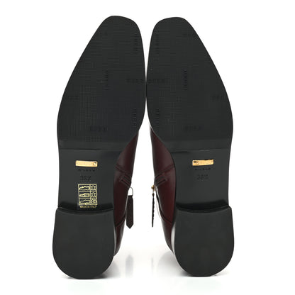 Gucci Calfskin Womens GG Ankle Boots 36.5 Vintage Bordeaux 5 of 10