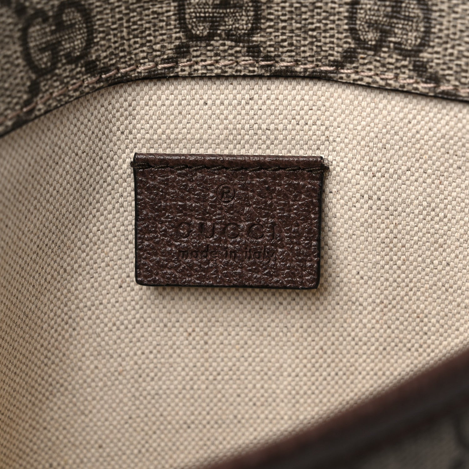 Gucci GG Supreme Monogram Neo Vintage Web Belt Bag Brown 6 of 12