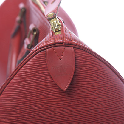 Louis Vuitton Epi Speedy 30 Castillan Red 6 of 16