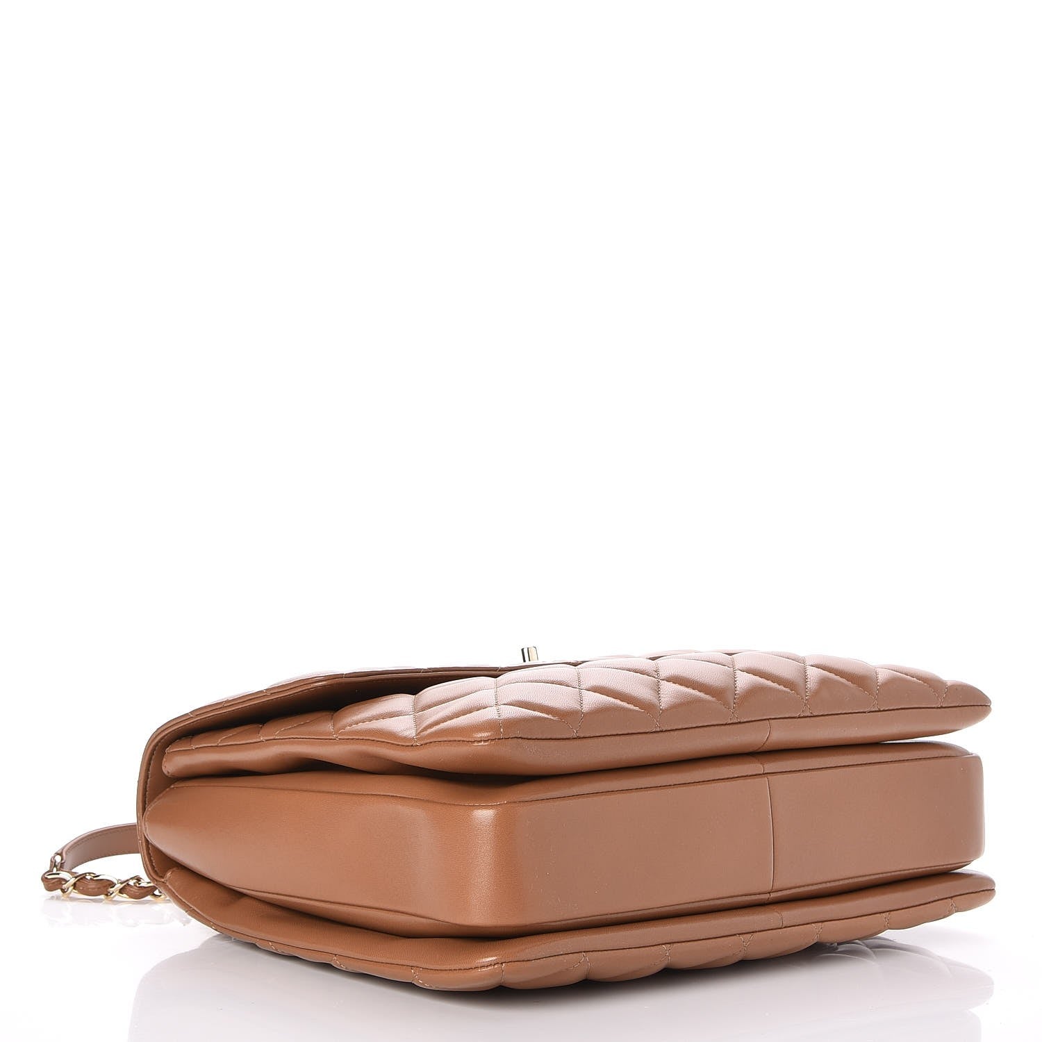 Chanel Lambskin Quilted Large Trendy CC Flap Camel 4 of 7