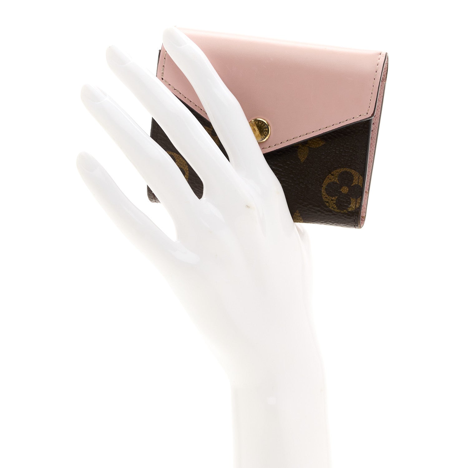 Louis Vuitton Monogram Zoe Wallet Rose Ballerine 2 of 8