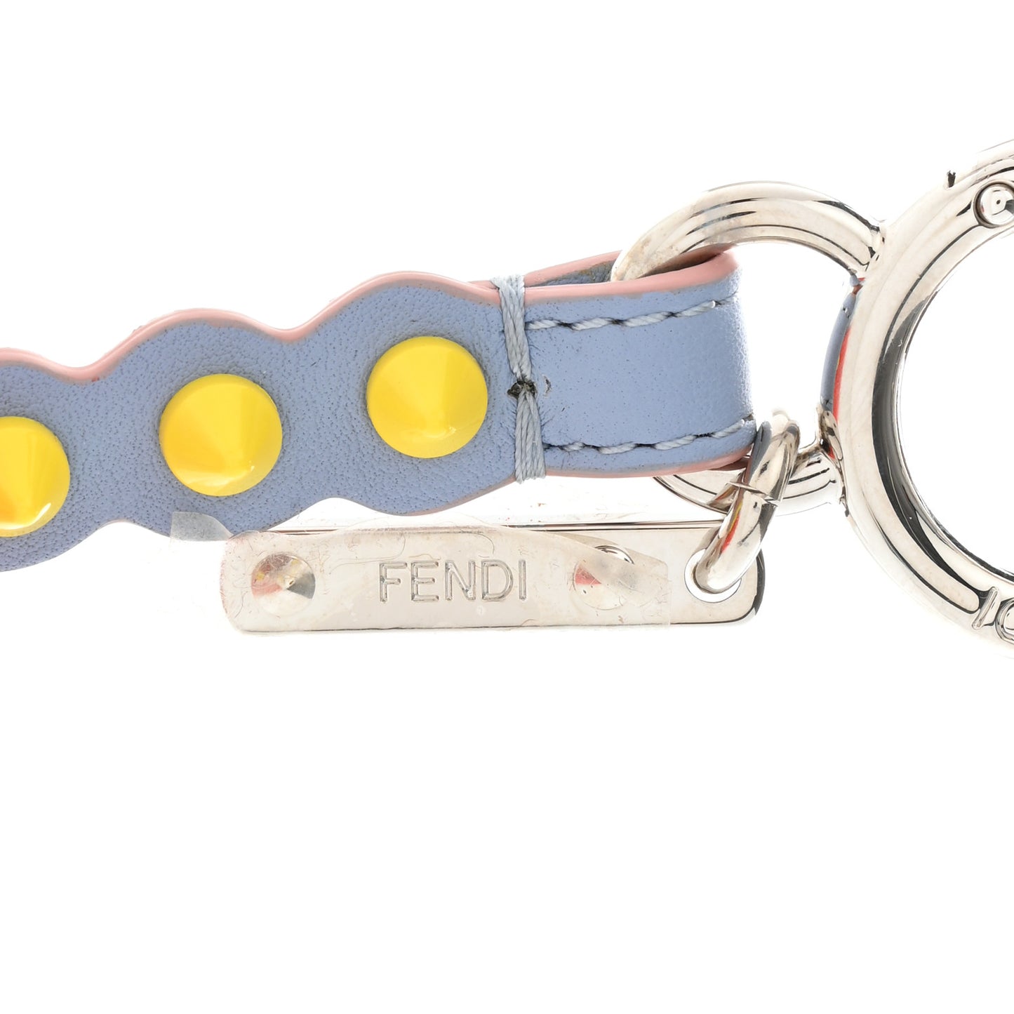 Mink Fur Calfskin Fun Fair Bag Charm Multicolor
