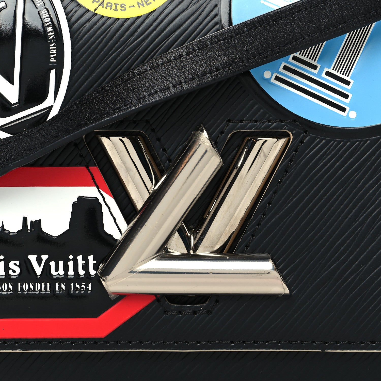 Louis Vuitton Epi World Tour Twist Shoulder Bag PM Black 8 of 10