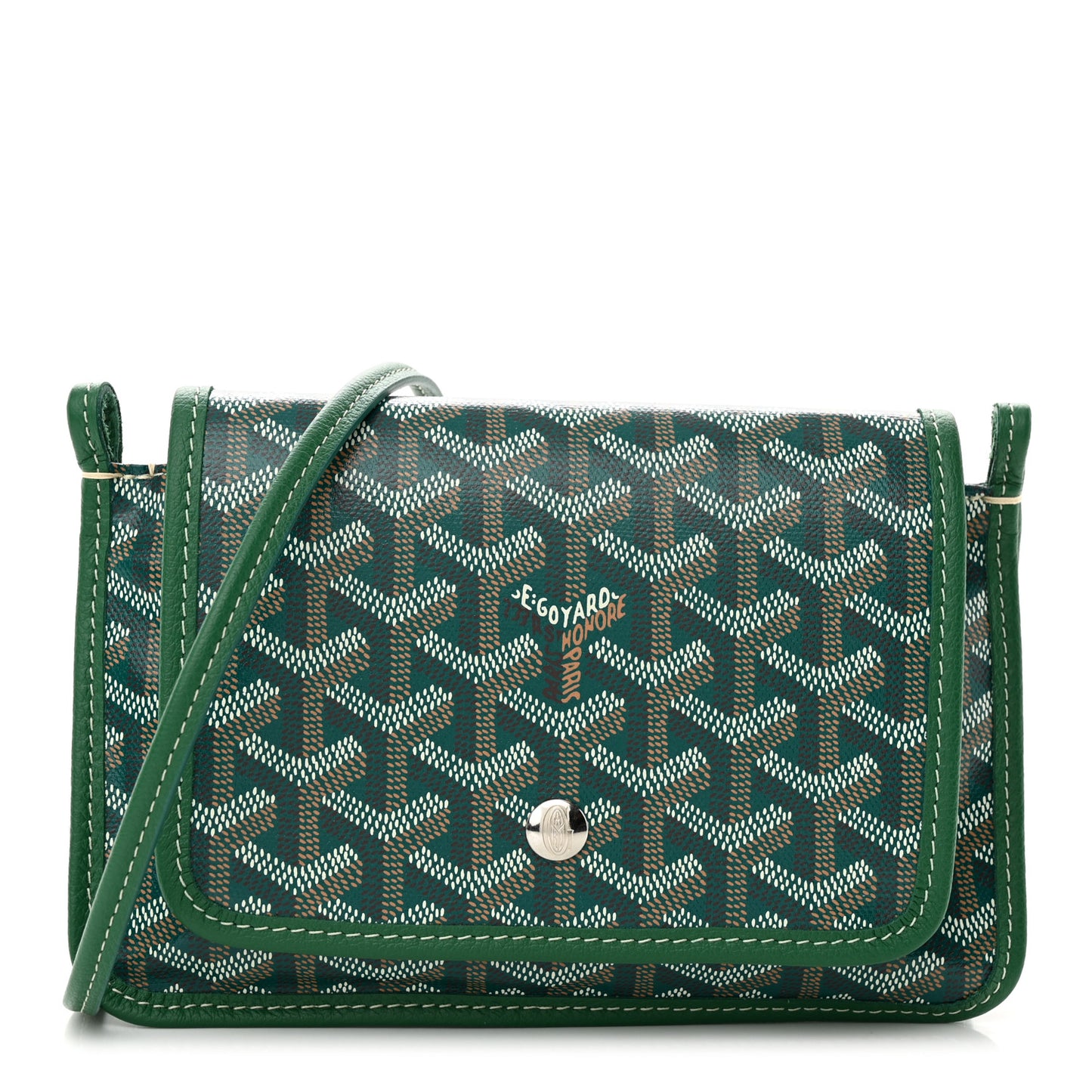 Goyardine Plumet Wallet Clutch Green