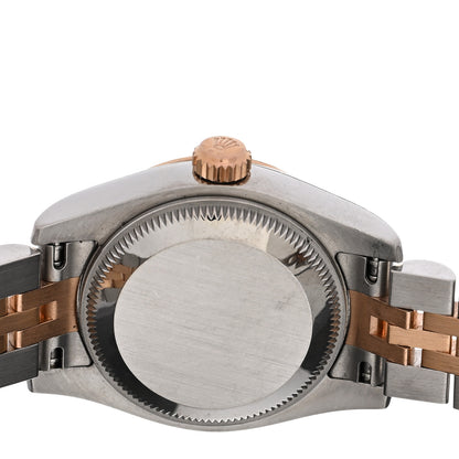 Rolex Stainless Steel 18K Everose Gold Diamond 26mm Oyster Perpetual Datejust Watch Pink Jubilee 179171 4 of 4