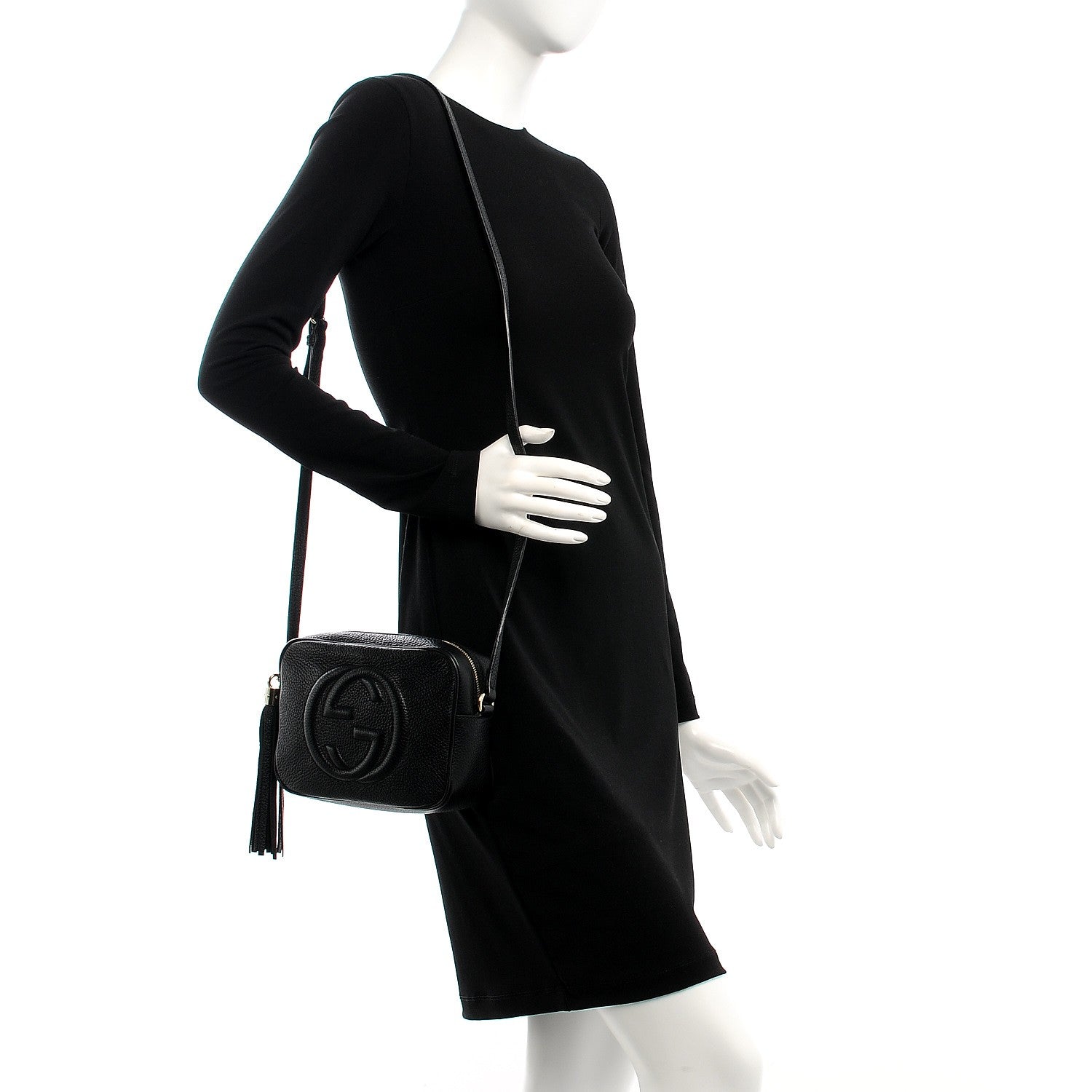 Gucci Pebbled Calfskin Small Soho Disco Bag Black 2 of 8