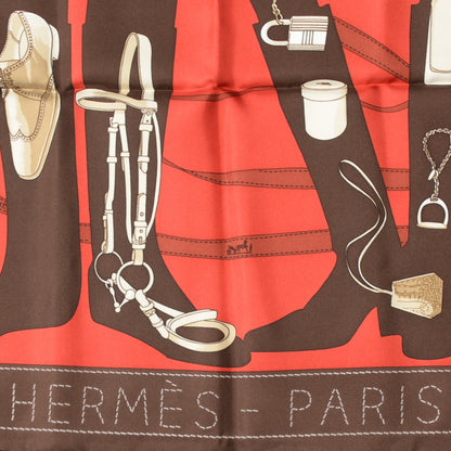 Hermes Silk Monsieur et Madame II Scarf 90 3 of 5