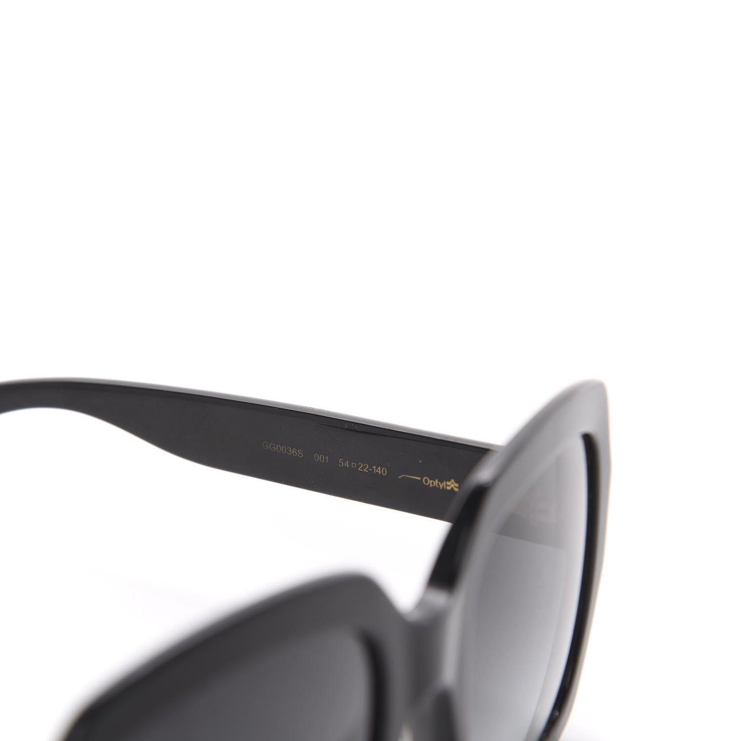 Gucci Oversized Square GG0036S Sunglasses Black 5 of 6