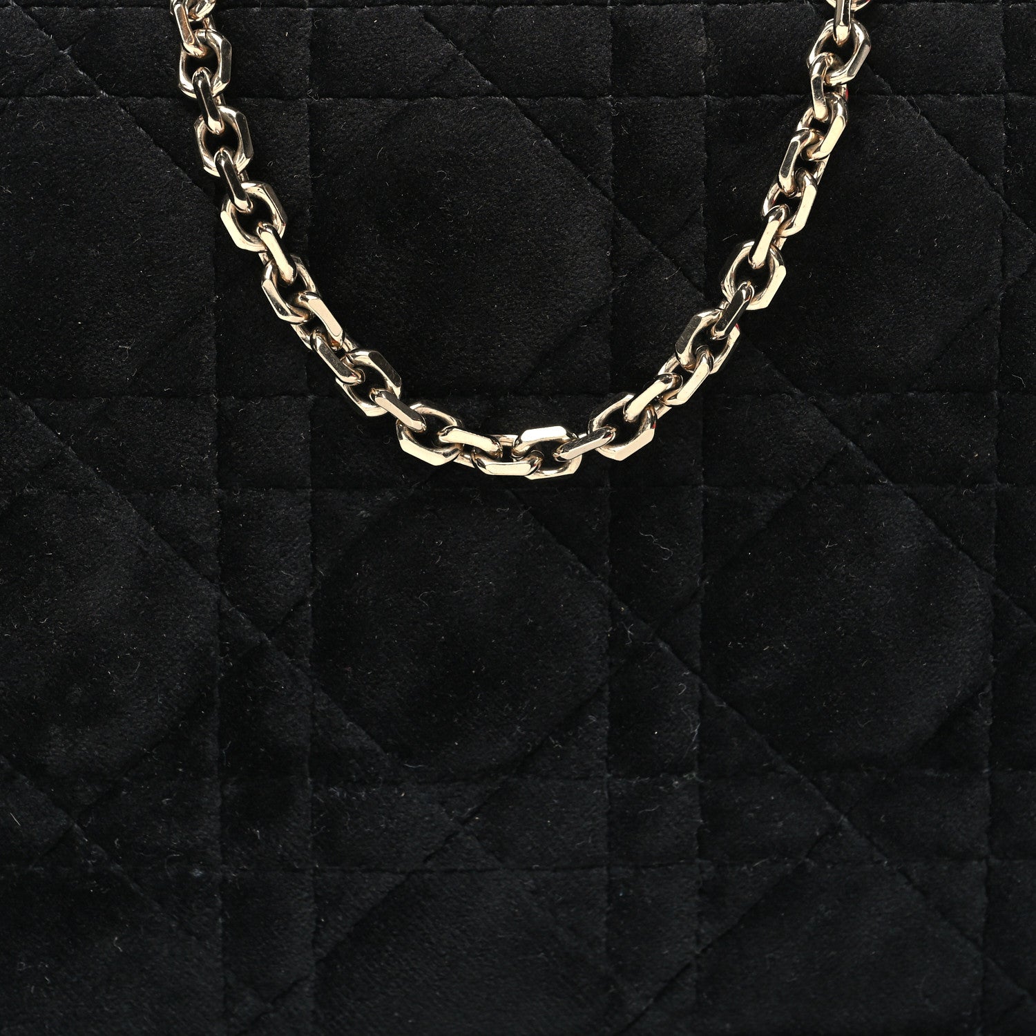 Christian Dior Velvet Cannage Lady Dior Convertible Clutch Black 8 of 11