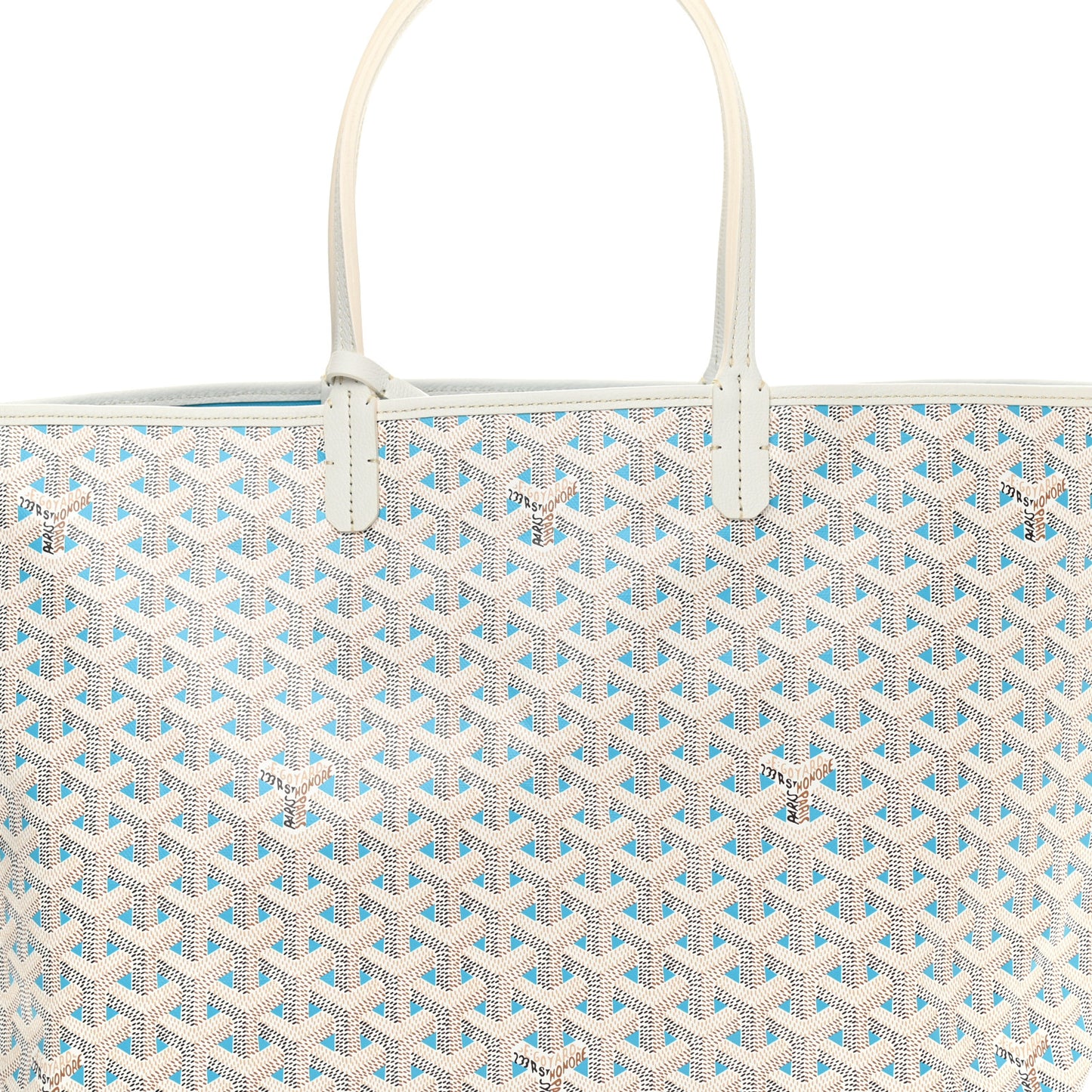 Goyardine Saint Louis Claire Voie PM White Opaline