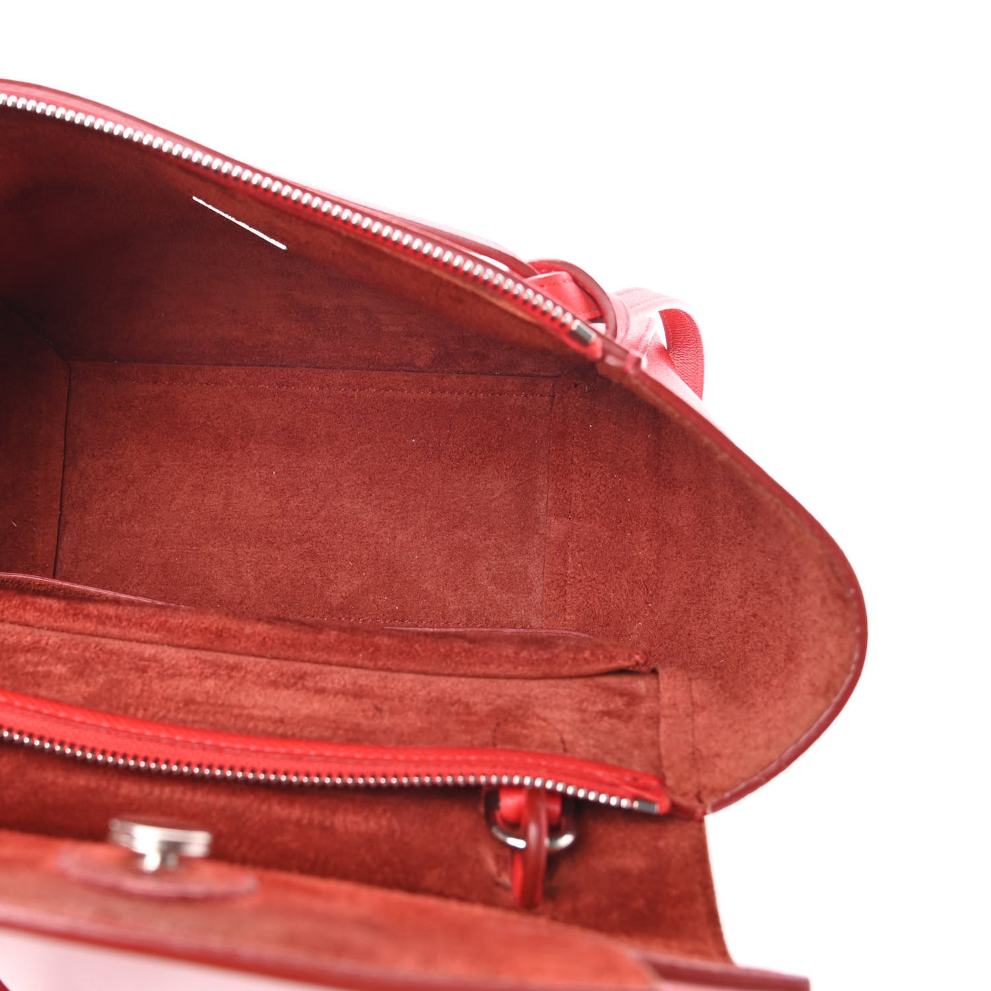 Grained Calfskin Micro Belt Bag Coquelicot